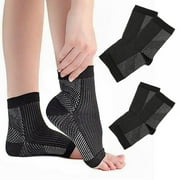 2 Pairs Ankle Brace for Foot Support - Ankle Compression Sleeve for Heel \u0026 Ankle Pain Relief - Neuropathy for Men \u0026 Women